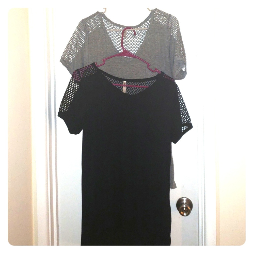 Fishnet shirt bundle nwot
